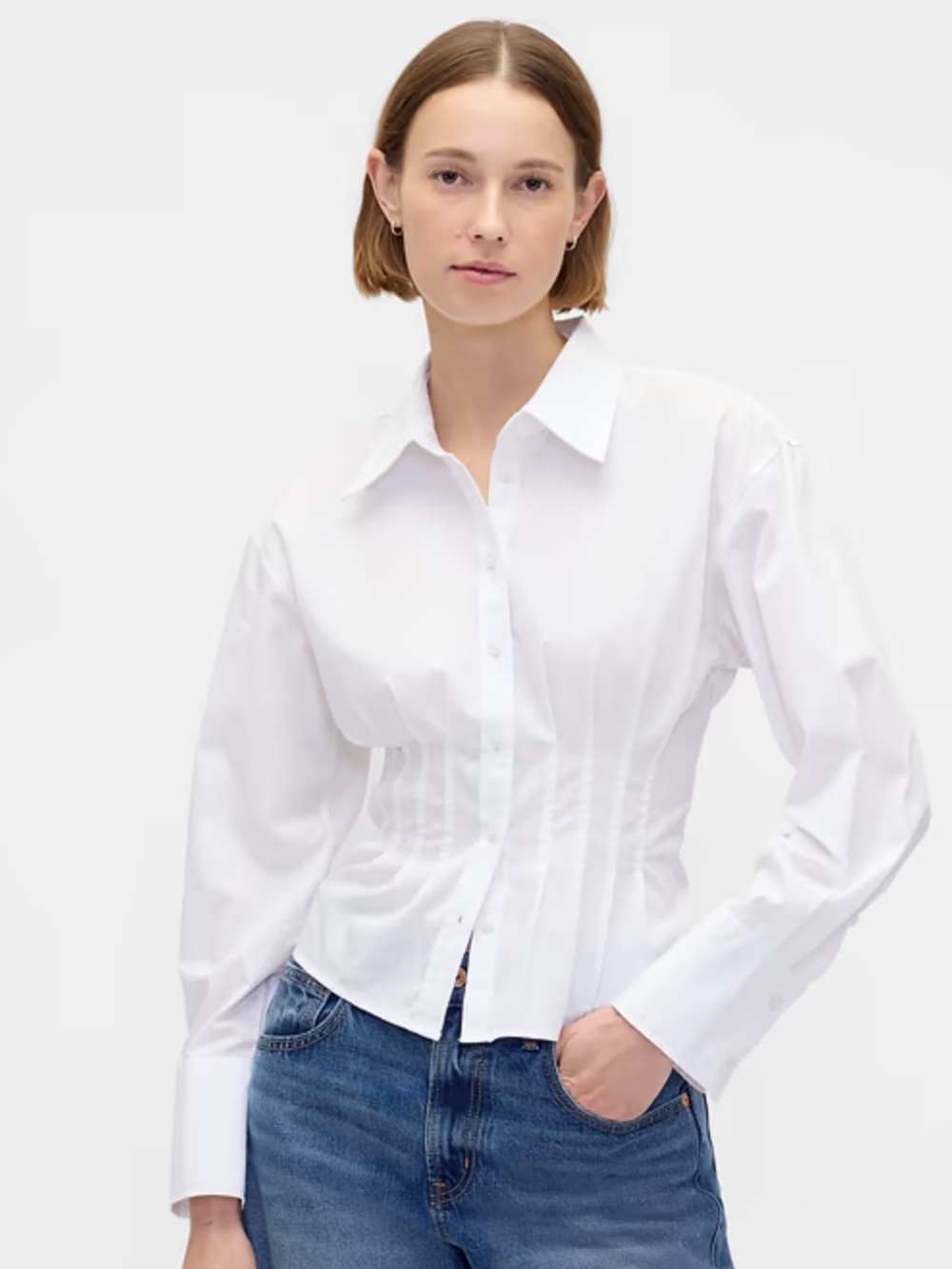 Gap Organic Cotton Poplin Fitted Shirt